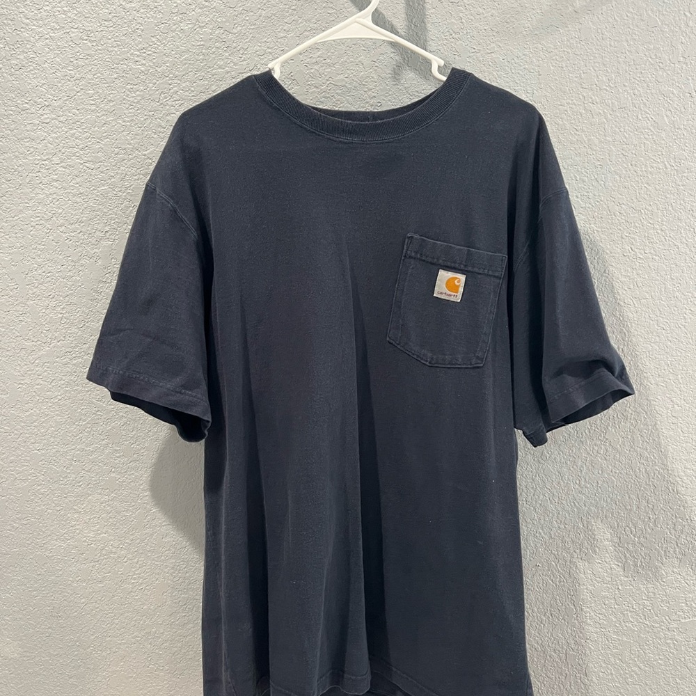 Carhartt Men's Navy Blue Pocket T-Shirt